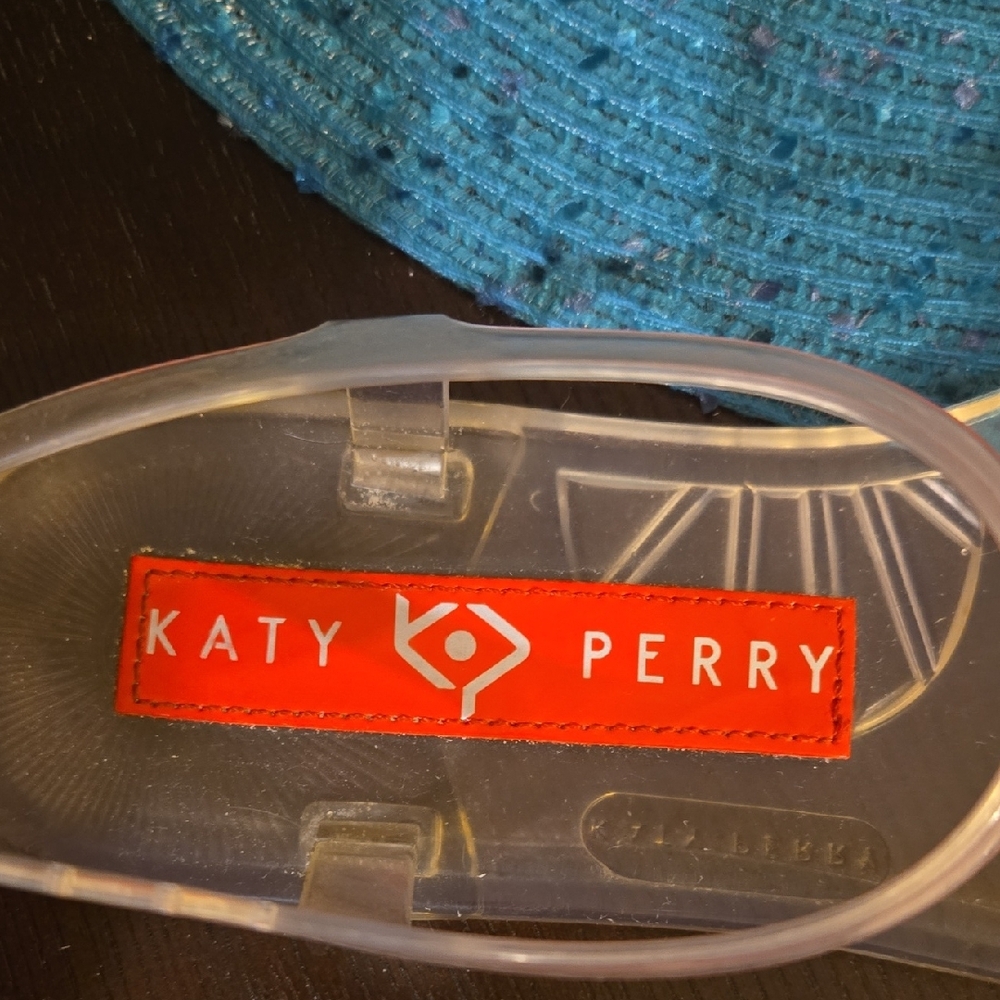 Katy Perry Collections Transparent Sandals with Red Accent - Picture 3 of 5